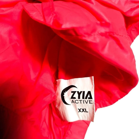 Zyia Hot Pink Hoodie Light Windbreaker Size XXL - Picture 7 of 9